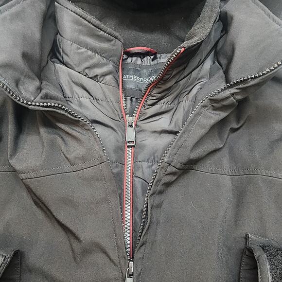 Weatherproof Men's Ultra Tech Men's Jacket Removable Hood Black Sz XXL - Picture 4 of 7